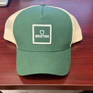 Brixton Forest Green and Cream Trucker Cap
